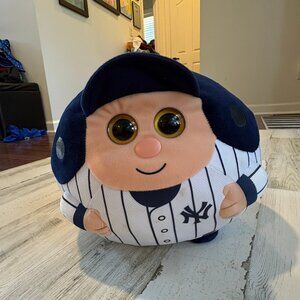 TY Beanie Ballz Large Plush Ball 12” New York Yankees Player Stuffed Toy